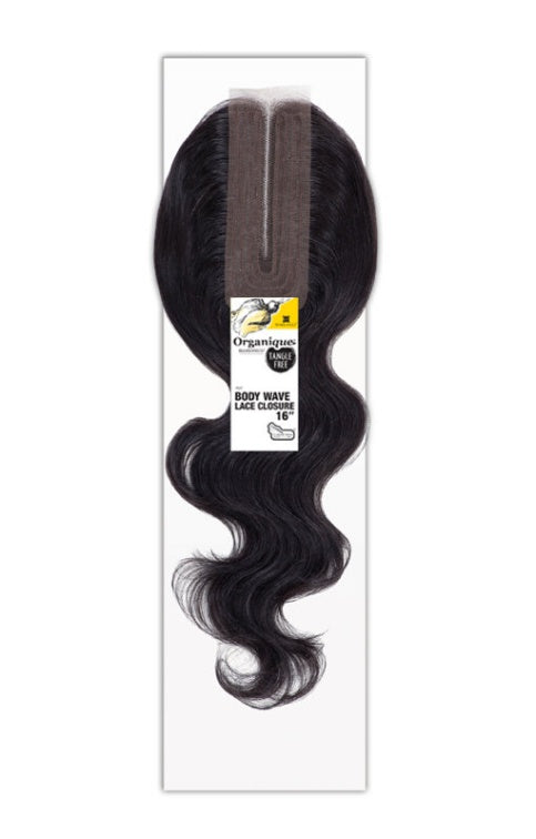 SHAKE N GO ORGANIQUE HUMAN HAIR BLEND MASTERMIX BODY WAVE LACE CLOSURE 16"