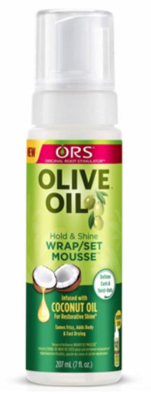 ORS OLIVE OIL HOLD & SHINE WRAP / SET MOUSSE 7OZ