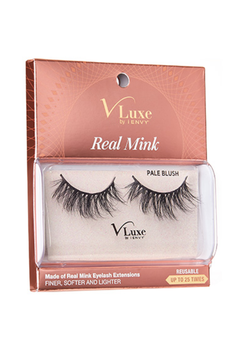 KISS V-LUXE REAL MINK PALE BLUSH