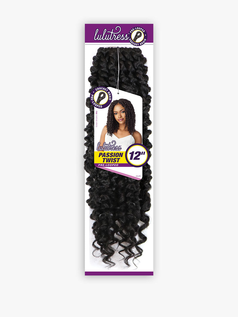 SENSATIONNEL LULUTRESS SYNTHETIC CROCHET BRAID PASSION TWIST 12"