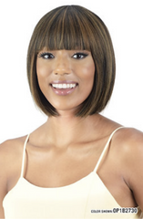 MAYDE BEAUTY 100% HUMAN HAIR BLEND WIG MOCHA PEACH