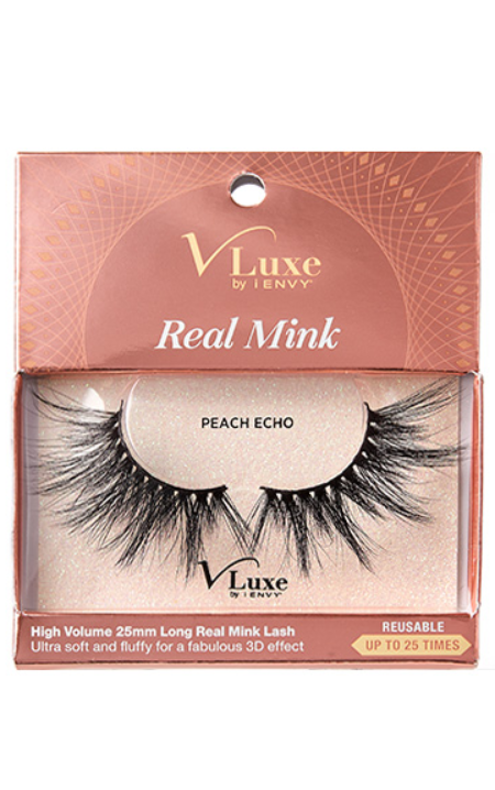 KISS V-LUXE REAL MINK VELVET PEACH ECHO