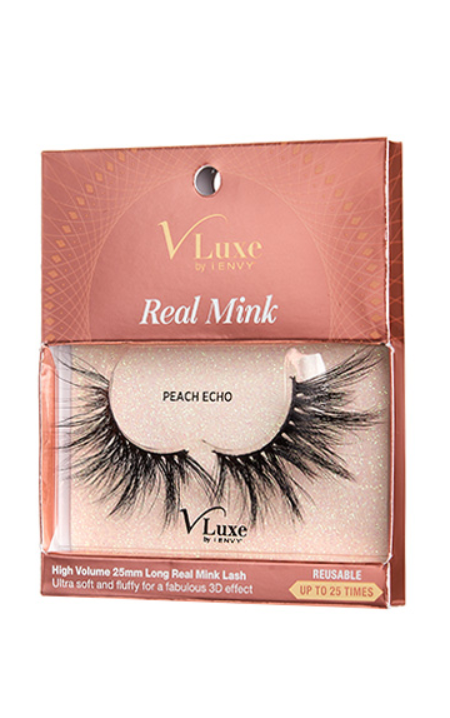 KISS V-LUXE REAL MINK VELVET PEACH ECHO