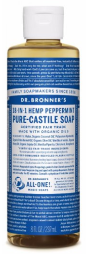 DR. BRONNER'S PURE-CASTILE LIQUID SOAP PEPPERMINT