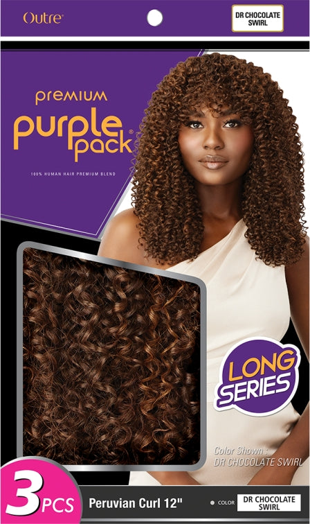 OUTRE PREMIUM PURPLE PACK LONG SERIES 3PCS PERUVIAN CURL 12"