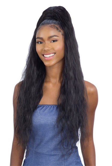 MAYDE BEAUTY SYNTHETIC WET & CURLY DRAWSTRING PONYTAIL PERUVIAN DOLL