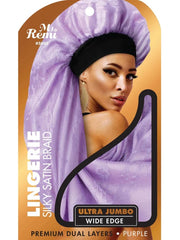 Ms. REMI LINGERIE WIDE EDGE SILKY BRAID BONNET ULTRA JUMBO PURPLE