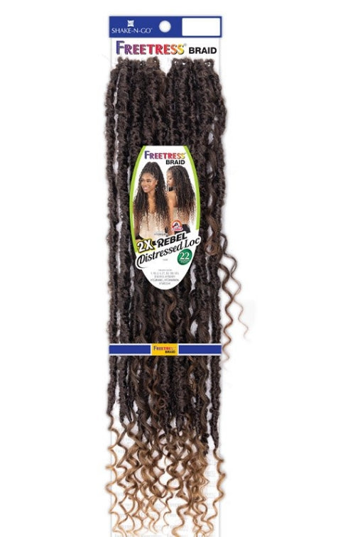 FREETRESS BRAID 2X REBEL DISTRESSED LOC 22"