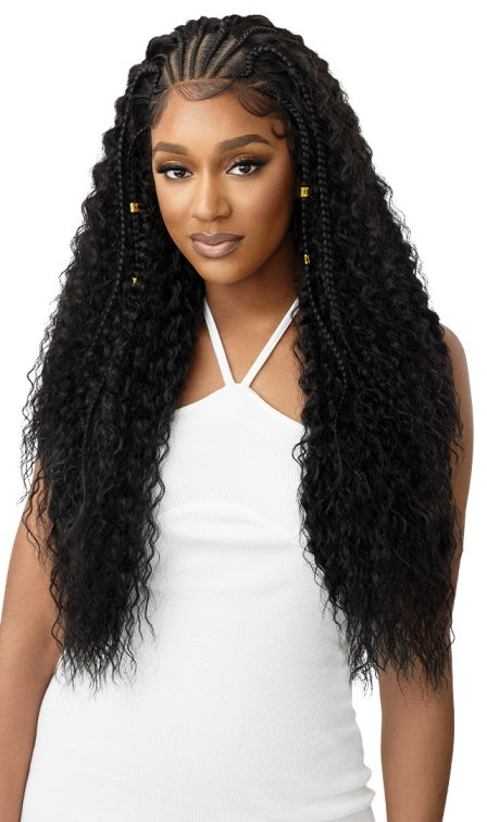 OUTRE PRE-BRAIDED 13X4 LACE FRONTAL WIG STITCH BRAID RIPPLE WAVE 30″