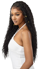 OUTRE PRE-BRAIDED 13X4 LACE FRONTAL WIG STITCH BRAID RIPPLE WAVE 30″