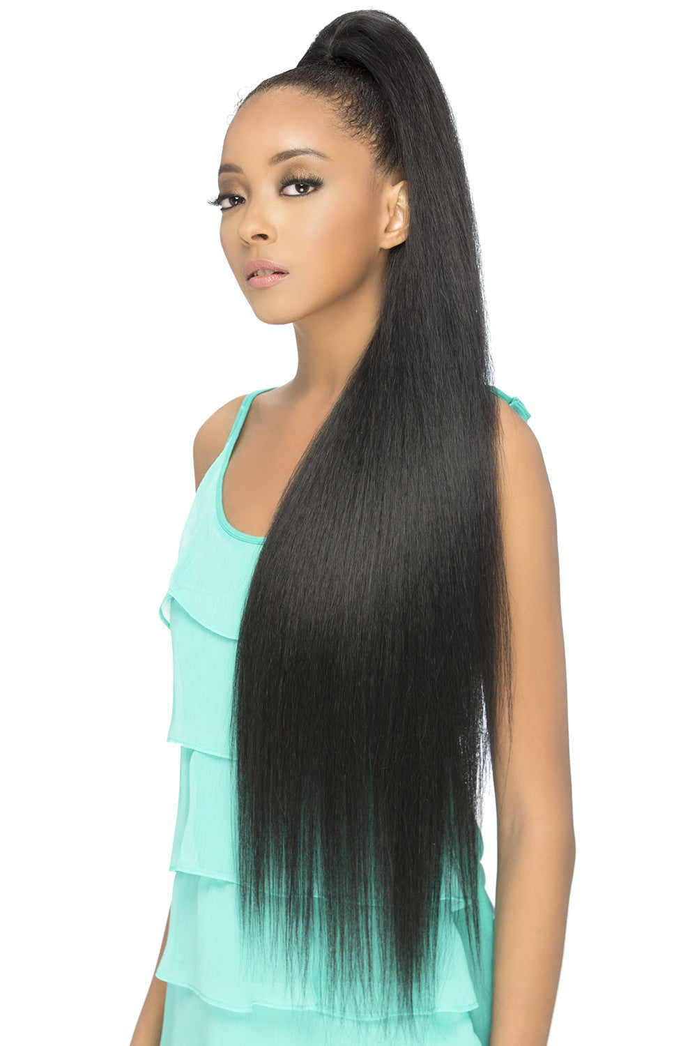 VIVICA A FOX HUMAN HAIR BLEND DRAWSTRING PONYTAIL HPB-SCARLETT 36"