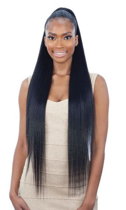 MODEL MODEL SYNTHETIC DRAWSTRING PONYTAIL SILKY STRAIGHT 32"