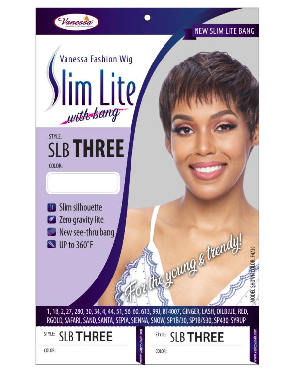 VANESSA SYNTHETIC HAIR FASHION  WIG SLIM LITE WITH BANG SLB THREE