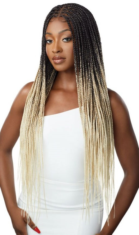 OUTRE PRE BRAIDED 13X4 LACE FRONTAL WIG KNOTLESS SQUARE PART BRAIDS