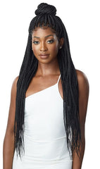 OUTRE PRE BRAIDED 13X4 LACE FRONTAL WIG KNOTLESS SQUARE PART BRAIDS