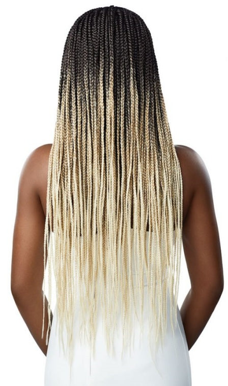 OUTRE PRE BRAIDED 13X4 LACE FRONTAL WIG KNOTLESS SQUARE PART BRAIDS