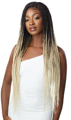 OUTRE PRE BRAIDED 13X4 LACE FRONTAL WIG KNOTLESS SQUARE PART BRAIDS