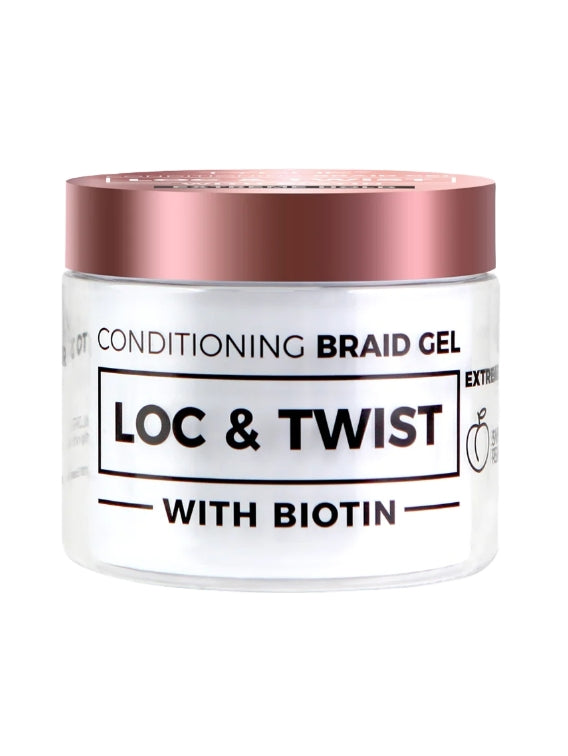 TYCHE CONDITIONING BRAID GEL LOC & TWIST WITH BIOTIN SWEET PEACH 10.14oz