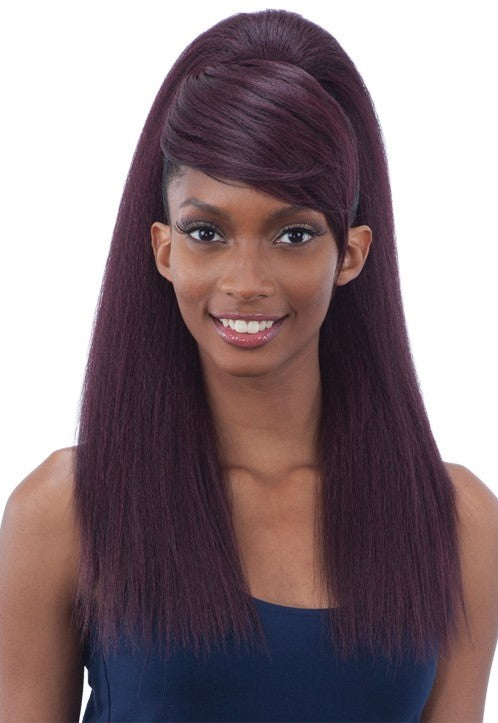 MODEL MODEL SYNTHETIC PONYTAIL AND SWOOP SIDE BANG YAKY STRAIGHT 2PCS