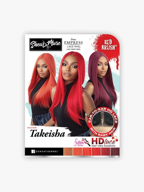 SENSATIONNEL SHEAR MUSE™ EMPRESS LACE FRONT WIG TAKEISHA