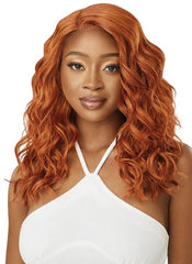 OUTRE SYNTHETIC PRE-PLUCKED HD TRANSPARENT LACE FRONT WIG TAVI