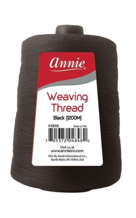 ANNIE WEAVING THREAD BLACK 1200M #4848