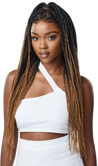 OUTRE PRE BRAIDED 13X4 LACE FRONTAL WIG KNOTLESS TRIANGLE PART BRAIDS