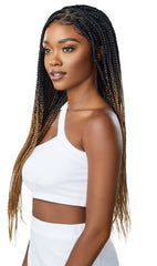 OUTRE PRE BRAIDED 13X4 LACE FRONTAL WIG KNOTLESS TRIANGLE PART BRAIDS