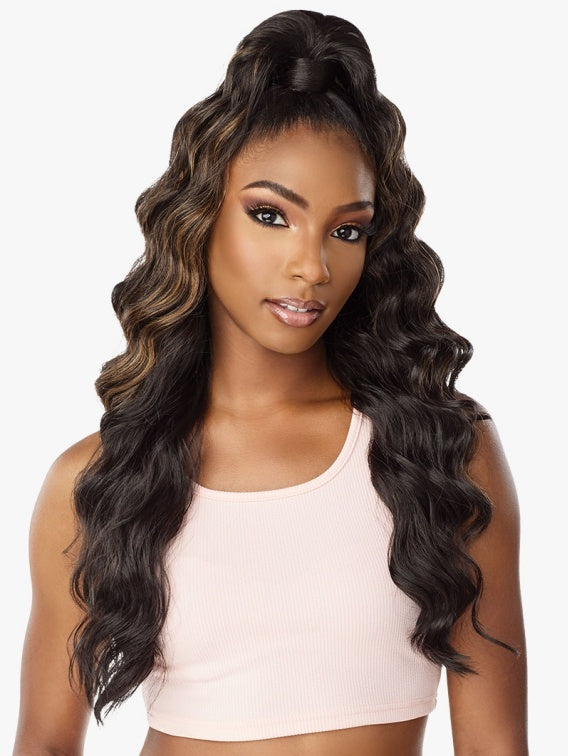 SENSATIONNEL INSTANT UP & DOWN PONY WRAP HALF WIG UD 14