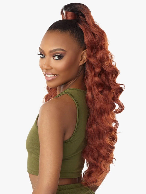 SENSATIONNEL INSTANT UP & DOWN PONY WRAP HALF WIG UD 18