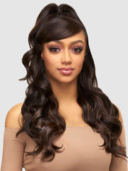 VANESSA HALF UPDO & BANG HD LACE WIG VIEW U-BANG WAVE