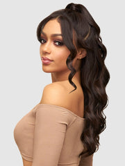 VANESSA HALF UPDO & BANG HD LACE WIG VIEW U-BANG WAVE