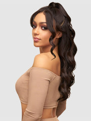 VANESSA HALF UPDO & BANG HD LACE WIG VIEW U-BANG WAVE