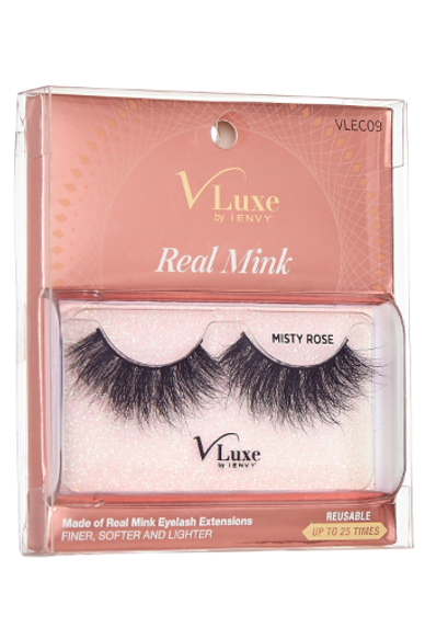 KISS V-LUXE REAL MINK MISTY ROSE