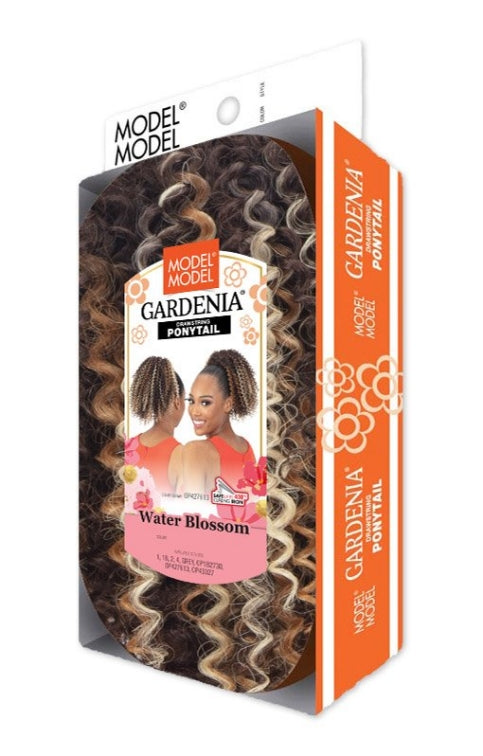 MODEL MODEL GARDENIA DRAWSTRING PONYTAIL WATER BLOSSOM