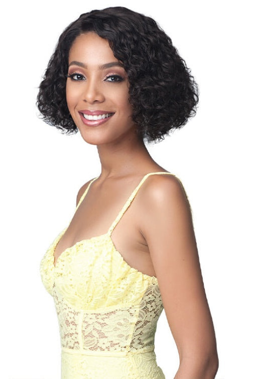 BOBBI BOSS UNPROCESSED HUMAN HAIR LACE FRONT WIG MHLF421 WATER CURL 10