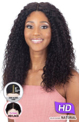 SHAKE N GO GIRLFRIEND 100% VIRGIN HUMAN HAIR HD LACE FRONT WIG WATER CURL 18"