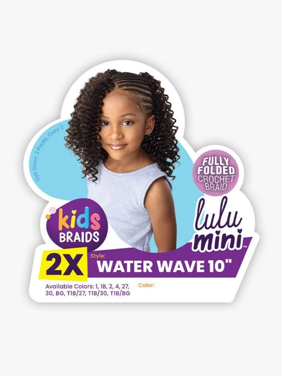 SENSATIONNEL LULU MINI KIDS 2X CROCHET BRAID WATER WAVE 10