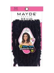 MAYDE BEAUTY CROCHET BRAID 2X WATER WAVE BUTTERFLY LOC 10