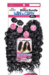 MAYDE BEAUTY BLOOM BUNDLE WET & CURLY 4PCS (18"20"22"+CL)