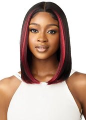 OUTRE SYNTHETIC PRE-PLUCKED HD TRANSPARENT LACE FRONT WIG YURI