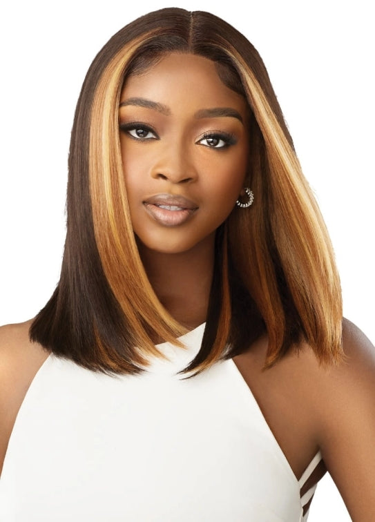 OUTRE SYNTHETIC PRE-PLUCKED HD TRANSPARENT LACE FRONT WIG YURI