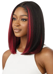 OUTRE SYNTHETIC PRE-PLUCKED HD TRANSPARENT LACE FRONT WIG YURI