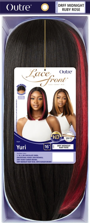 OUTRE SYNTHETIC PRE-PLUCKED HD TRANSPARENT LACE FRONT WIG YURI