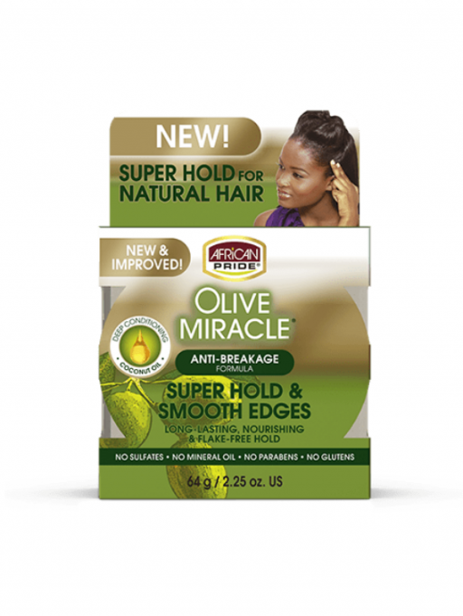 AFRICAN PRIDE OLIVE MIRACLE SUPER HOLD & SMOOTH EDGES