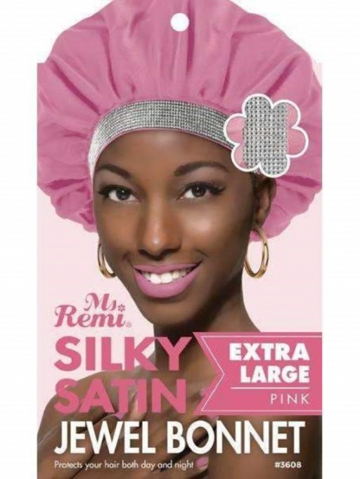 Ms. Remi SILKY SATIN JEWEL BONNET EXTRA LARGE (ASSORTED COLOR)