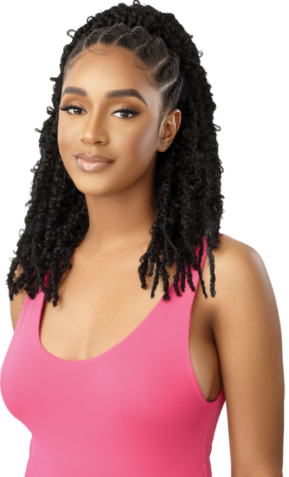 OUTRE PRETTY QUICK DRAWSTRING PONYTAIL BUTTERFLY JUNGLE LOCS 20