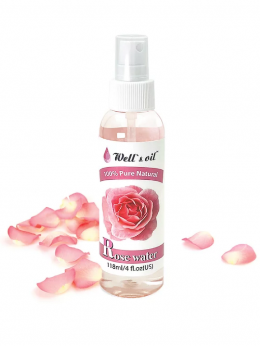 WELL'S OIL 100% PURE NATURAL ROSE WATER 4oz
